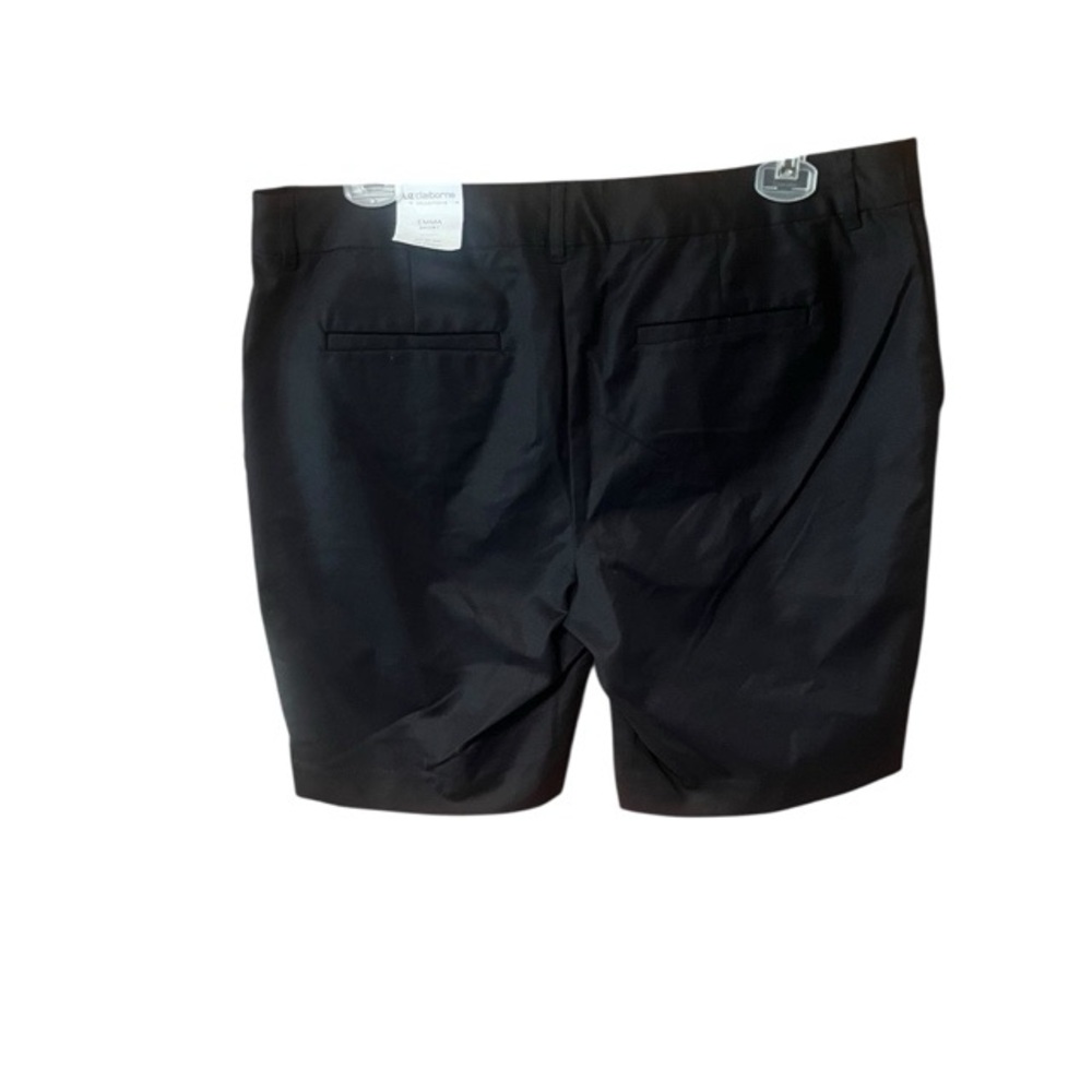 Liz Claiborne Emma Mid Rise Black Shorts NWT - Picture 2 of 4
